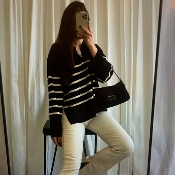 Zara Black and White Striped Sweater - Picture 8 of 8